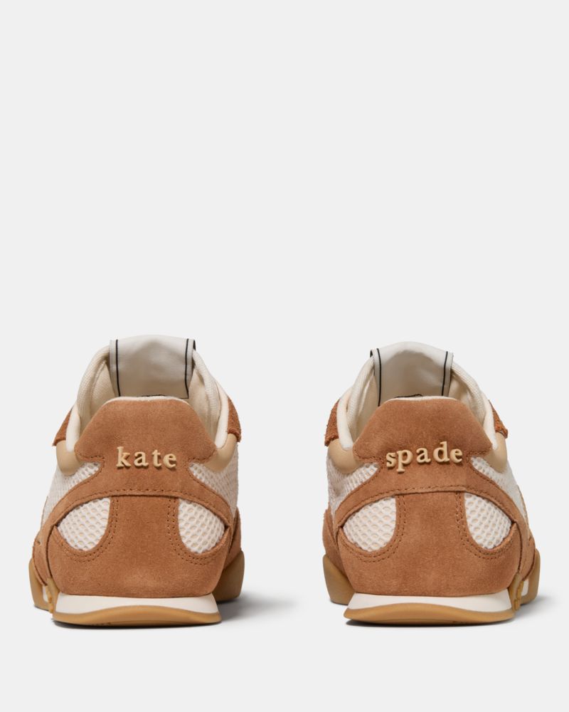 Kate Spade,Ks Drift Sneaker,Rubber,Suede,Mesh,Casual,Low Top,Mixed Media, Logo, Color Block,Shoelaces,Pull Tab,Lightweight...,Multi Color