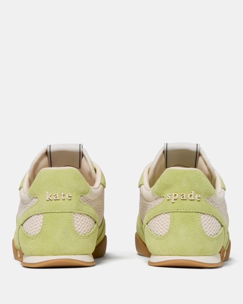 Kate Spade,Ks Drift Sneaker,Rubber,Suede,Mesh,Casual,Low Top,Mixed Media, Logo, Color Block,Shoelaces,Pull Tab,Lightweight...,Multi Color