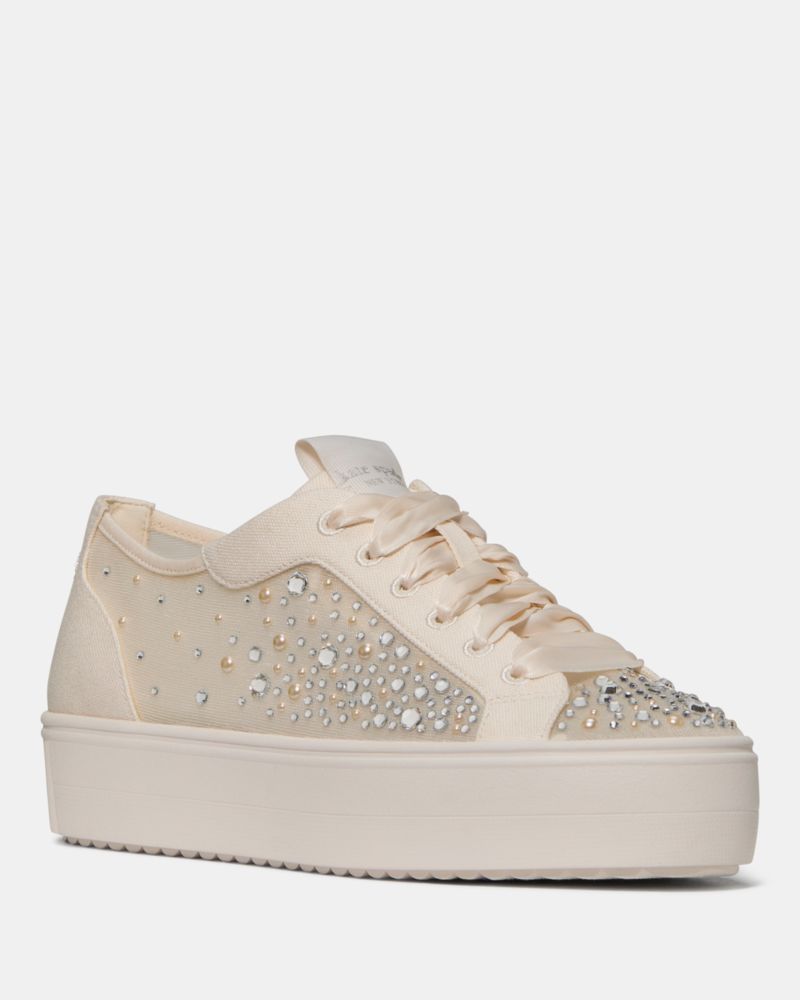 Kate Spade,Sam Icon Embellished Platform Sneaker,