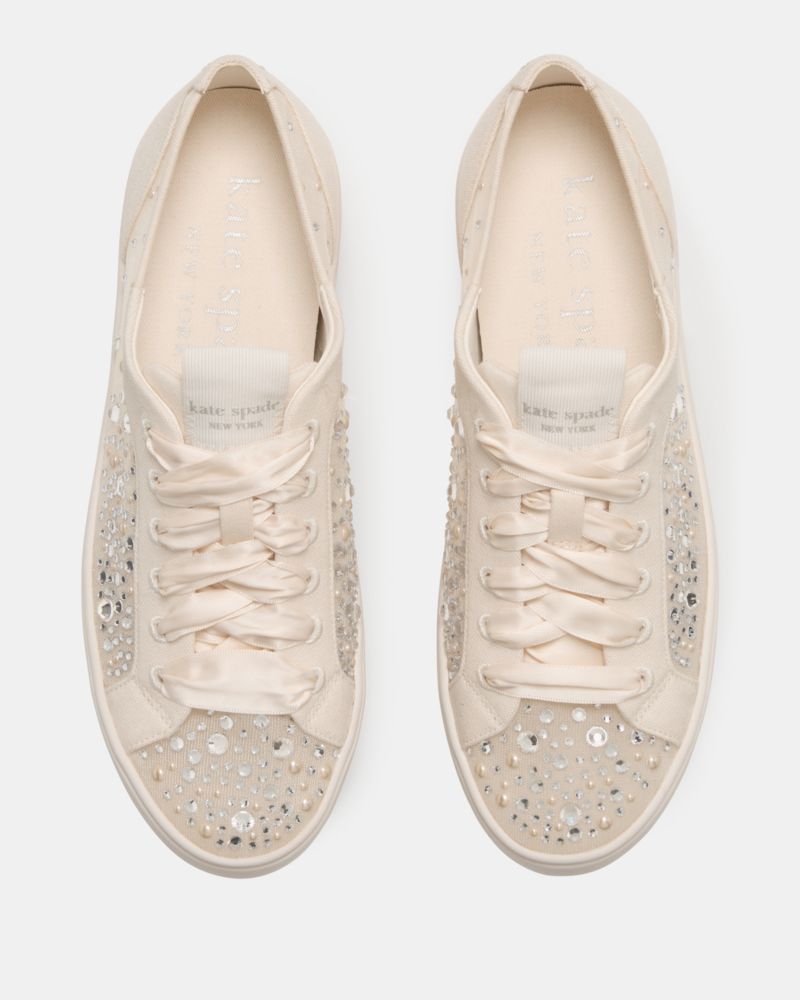 Kate Spade,Sam Icon Embellished Platform Sneaker,