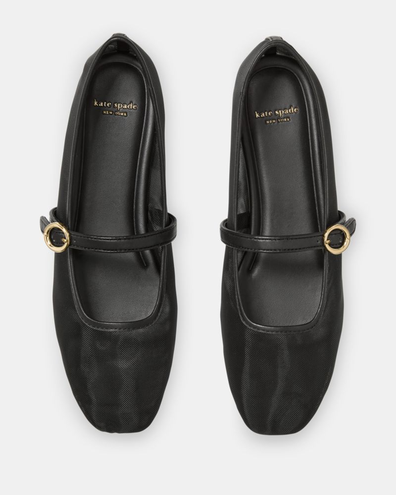 Kate Spade,Halo Mesh Mary Jane Flat,