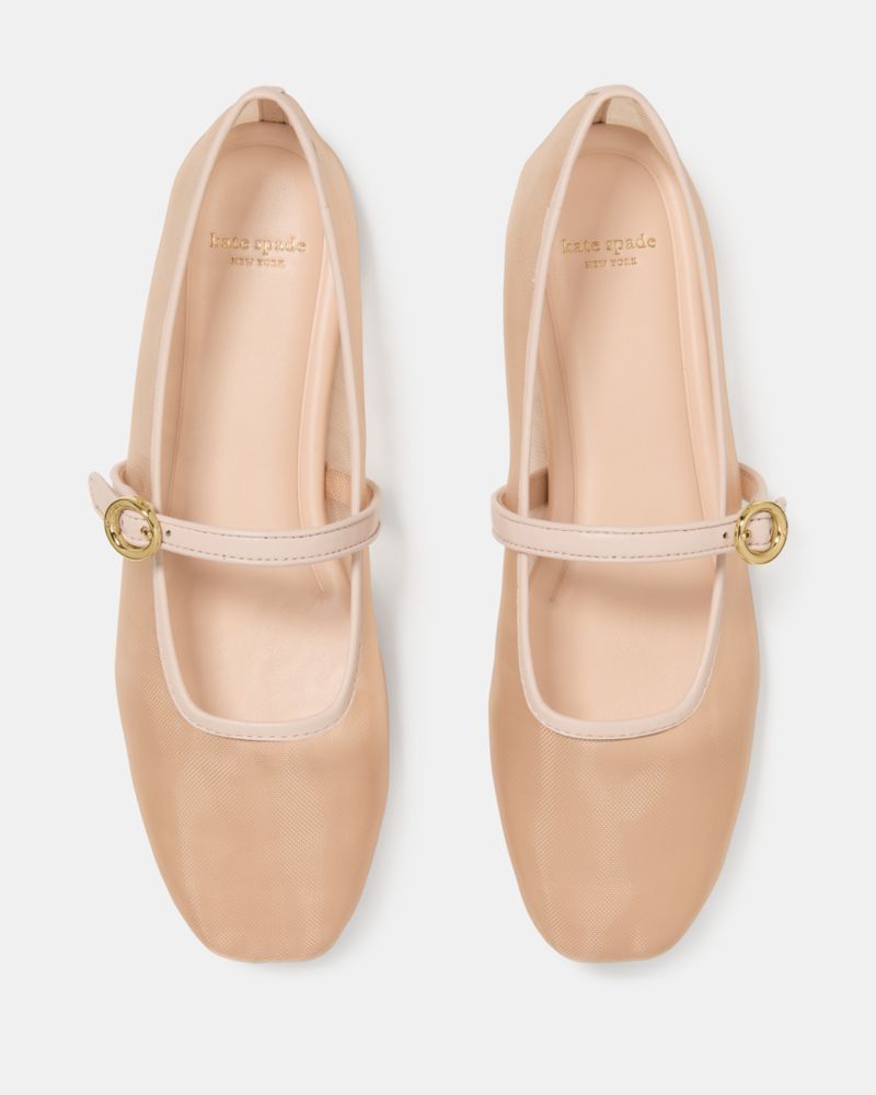 Kate Spade,Halo Mesh Mary Jane Flat,