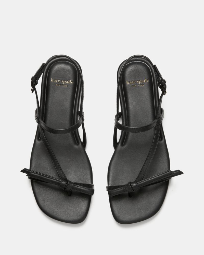 Kate Spade,ループ フラット サンダル,サンダル ,ブラック