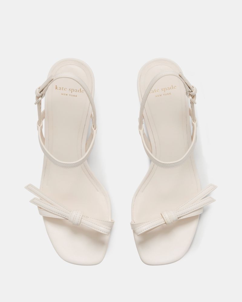 Kate Spade,ループ キトン ヒール サンダル,サンダル ,クリーム