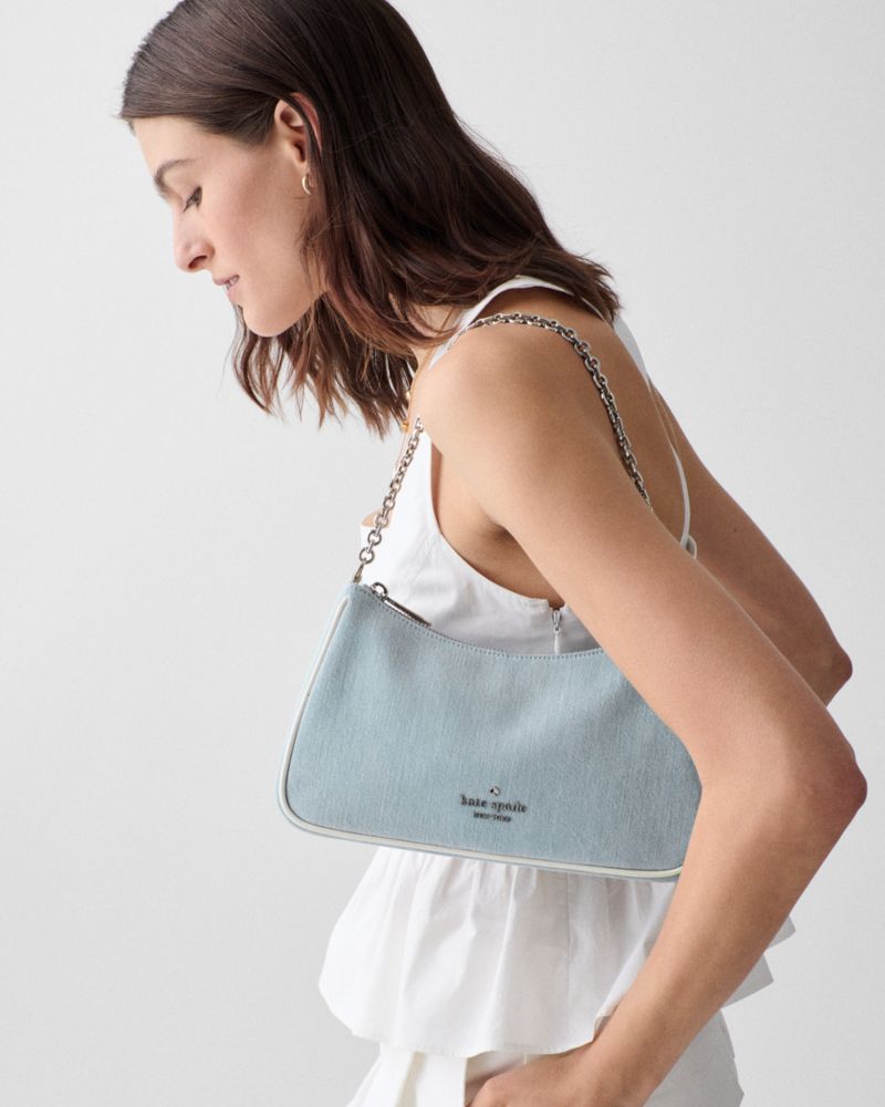 Kate Spade,マルゴー デニム ミディアム コンバーチブル クロスボディ,ショルダー・クロスボディ,ブルーマルチ