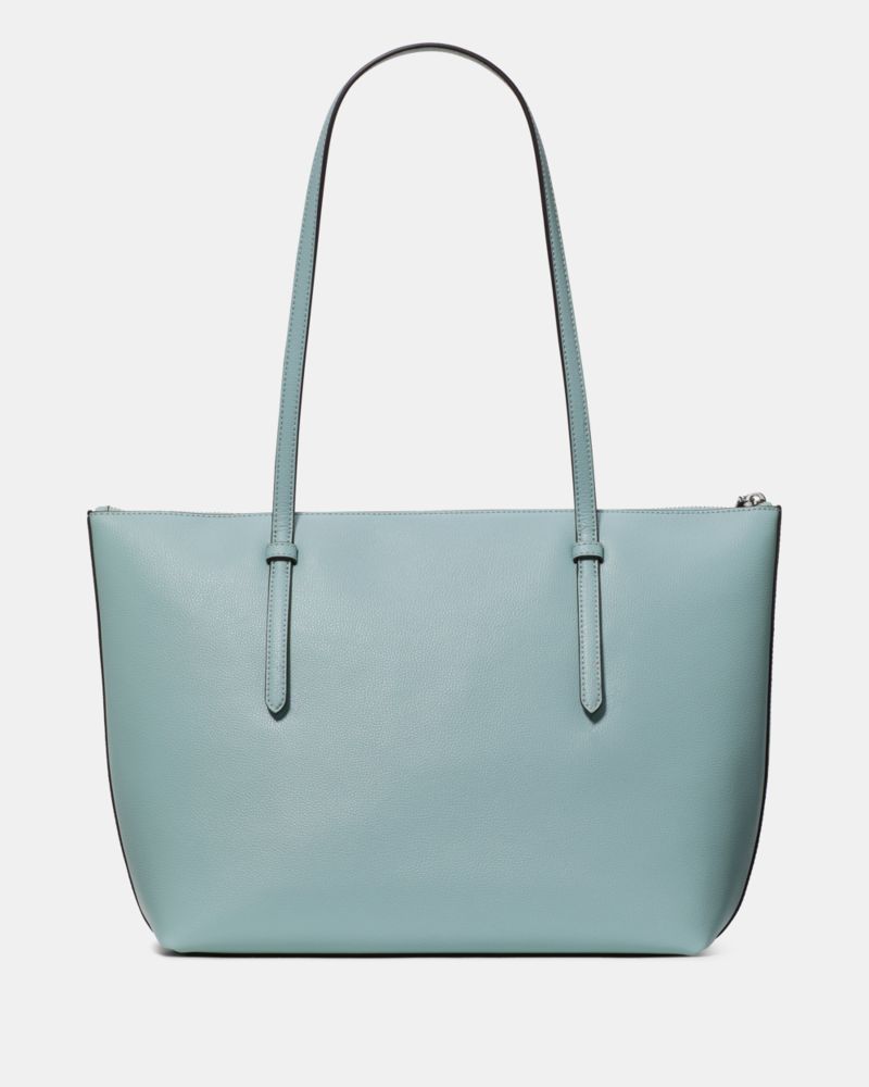 Kate Spade,All Day Tote,Leather,Tote,Gold Metal,Casual,Blue