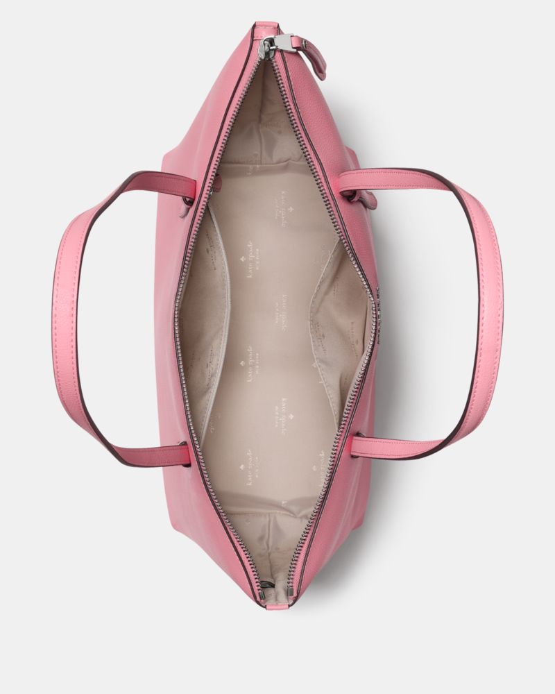 Kate Spade,All Day Tote,Leather,Tote,Gold Metal,Casual,Pink