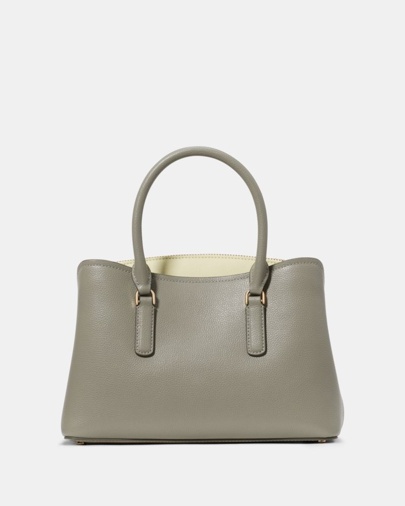 Kate Spade,Thompson Street Small Satchel Bag,Leather,Satchel,Color Block,Casual,Gray