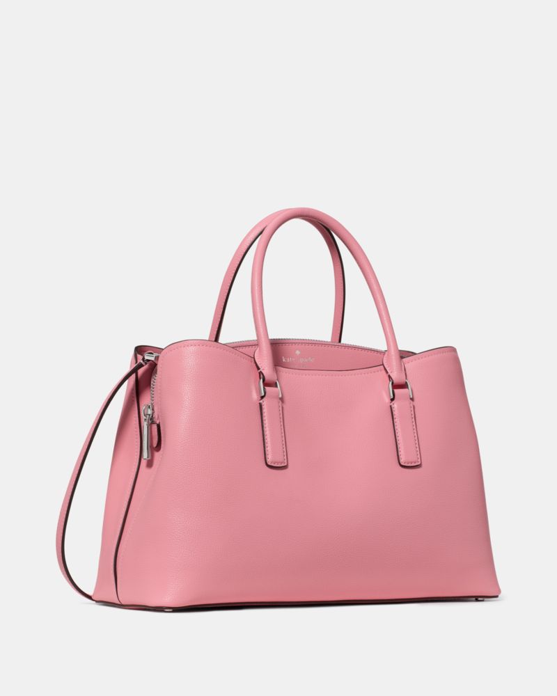 Kate Spade,Thompson Street Satchel Bag,Leather,Satchel,Lined,Work,Pink