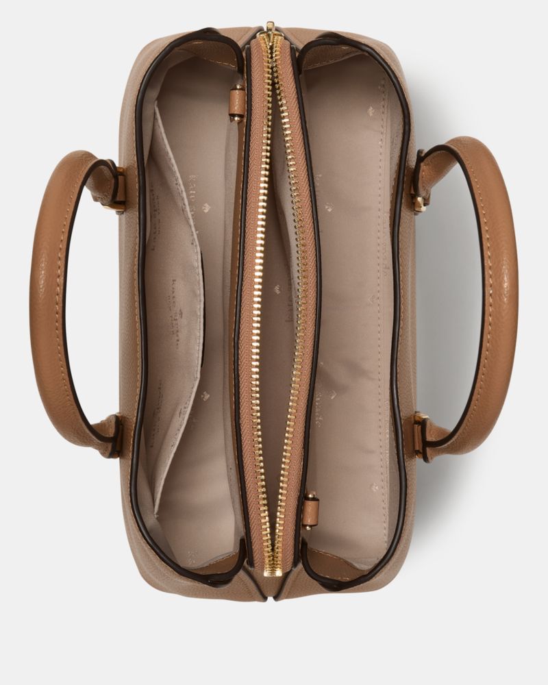 Kate Spade,Thompson Street Small Satchel Bag,Leather,Satchel,Casual,Brown