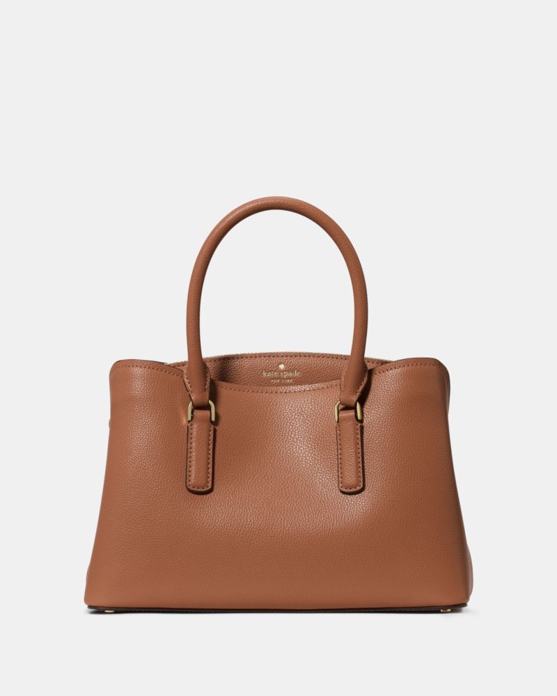 Kate Spade,Thompson Street Small Satchel Bag,Leather,Satchel,Logo,Water Repellent,Casual