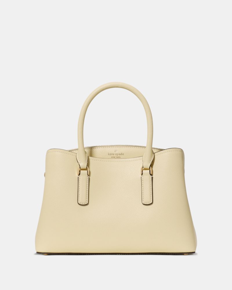 Kate Spade,Thompson Street Small Satchel Bag,Leather,Satchel,Casual,Cream