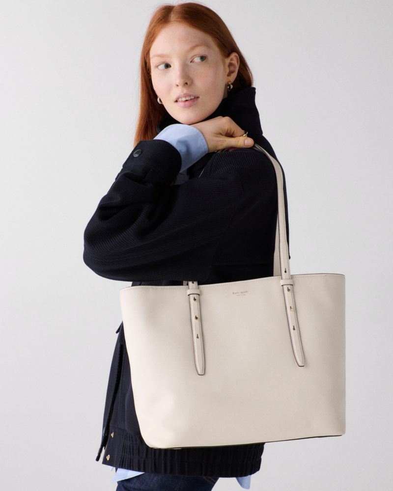 Kate Spade,ドゥー イット オール ジップ トート バッグ,トート,カシューミルク