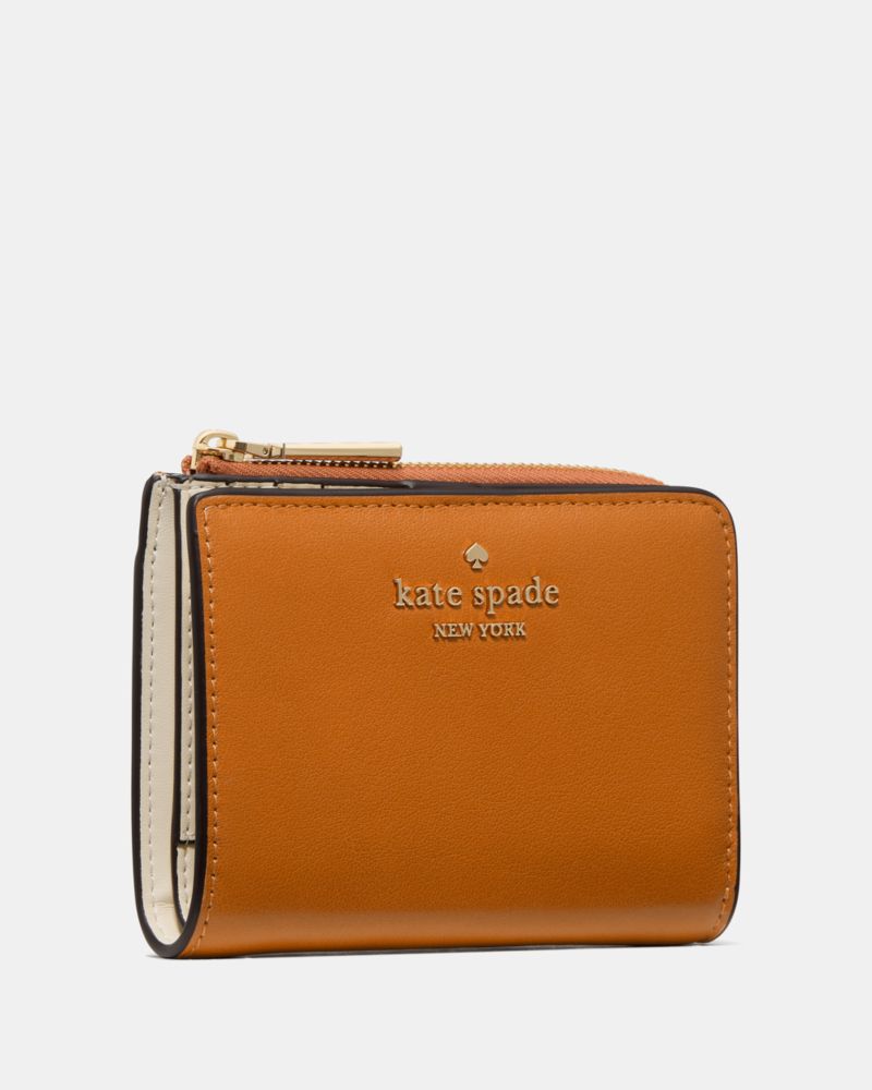 Kate Spade,Small L-zip Wallet,Brown