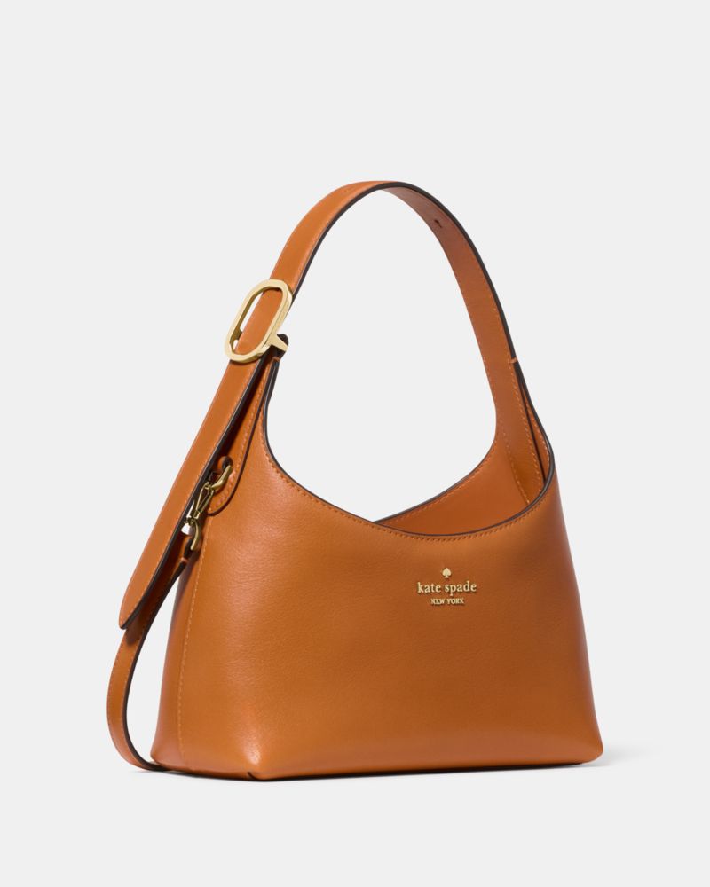 Kate Spade,454 Mini Crossbody Bag,Leather,Shoulder Bag,Metal Material,Logo,Metal,Casual,Brown