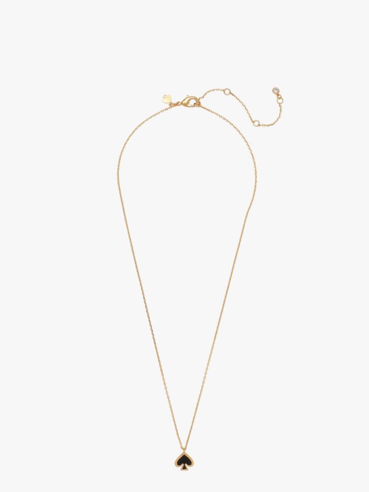 Kate Spade,エブリデイ スペード エナメル ミニ ペンダント,ネックレス,ブラック