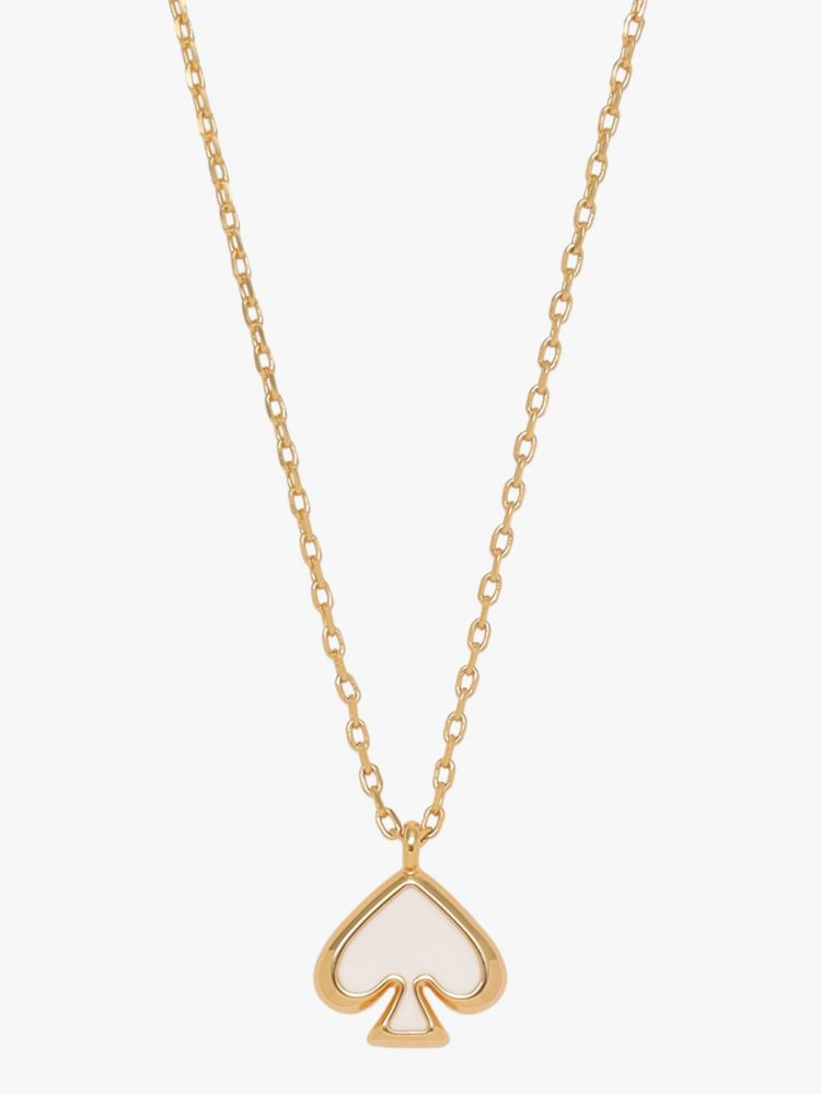 Kate Spade,エブリデイ スペード エナメル ミニ ペンダント,ネックレス,ホワイト