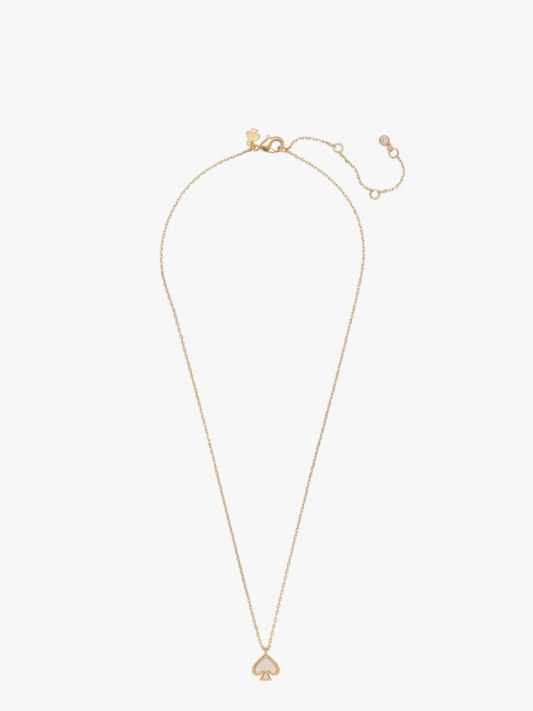 Kate Spade,エブリデイ スペード エナメル ミニ ペンダント,ネックレス,ホワイト