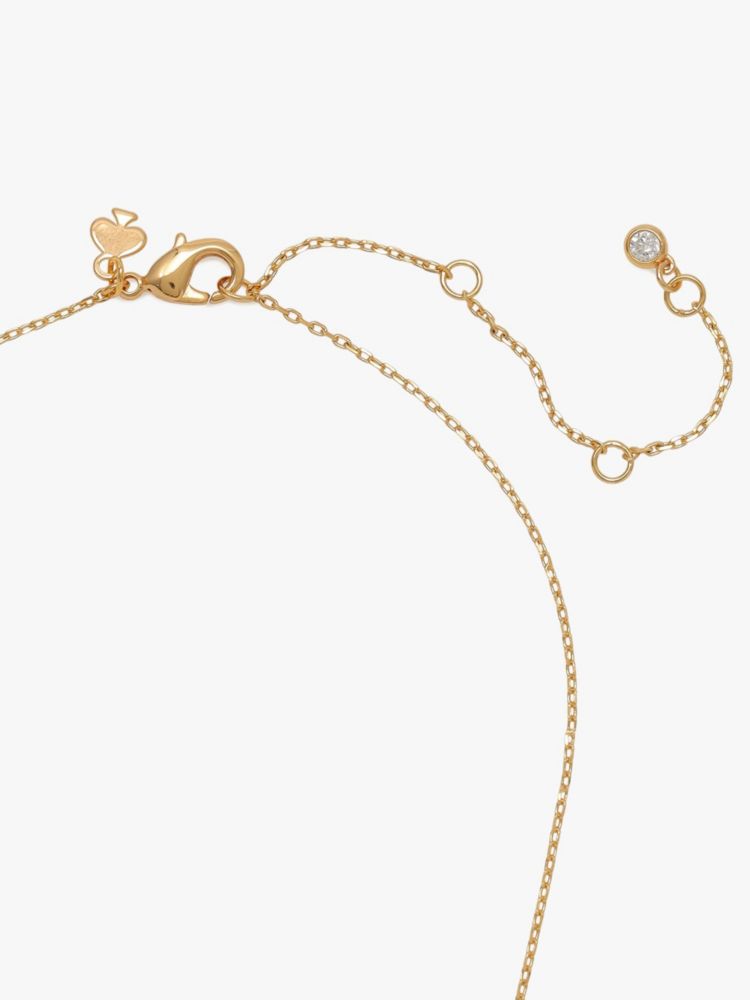 Kate Spade,エブリデイ スペード エナメル ミニ ペンダント,ネックレス,ホワイト