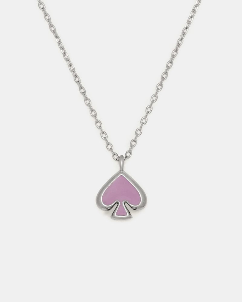 Everyday Spade Enamel Mini Pendant, Lavender Frost, ProductTile