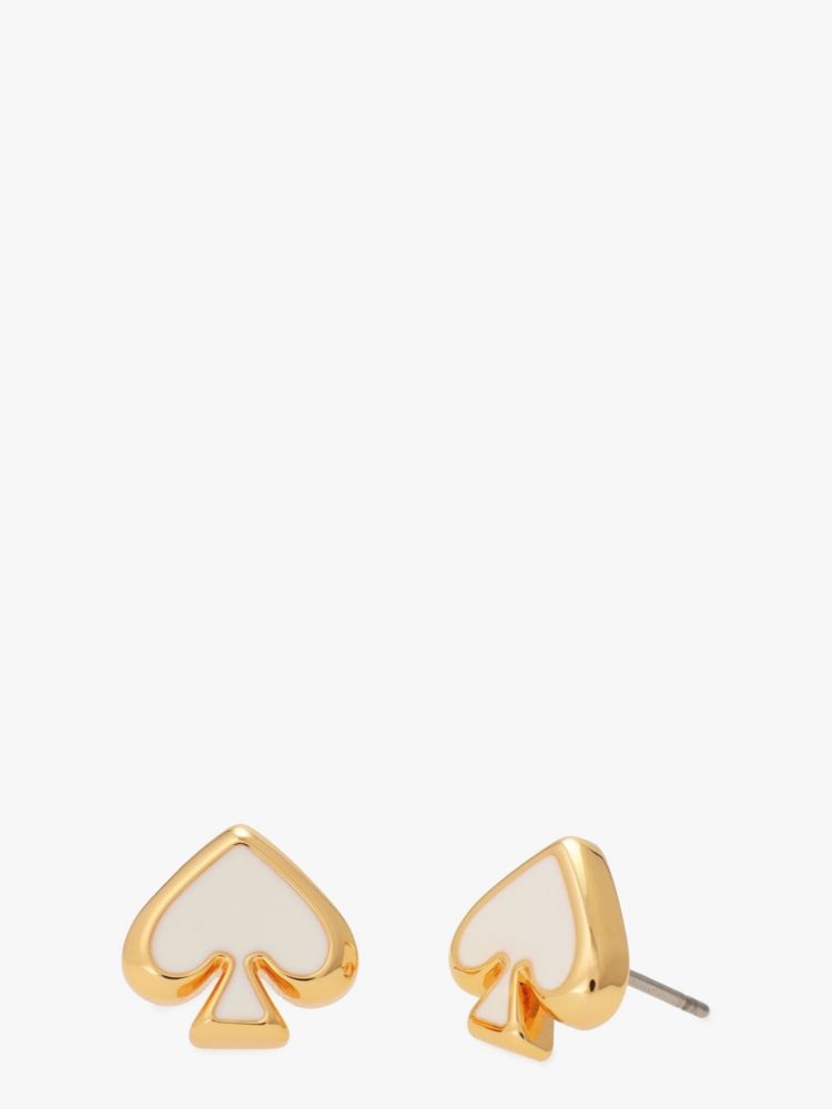 Kate Spade,エブリデイ スペード エナメル ピアス,ピアス,ホワイト