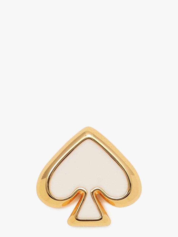 Kate Spade,エブリデイ スペード エナメル ピアス,ピアス,ホワイト