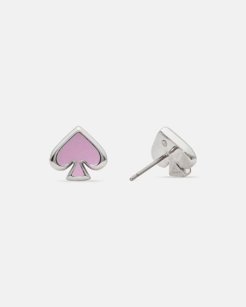 Kate Spade,Everyday Spade Enamel Studs,Studs,Enamel,Logo, Enamel Detail,Anti-Tarnish,Brass,Titanium,Work, Casual, Mother's...,