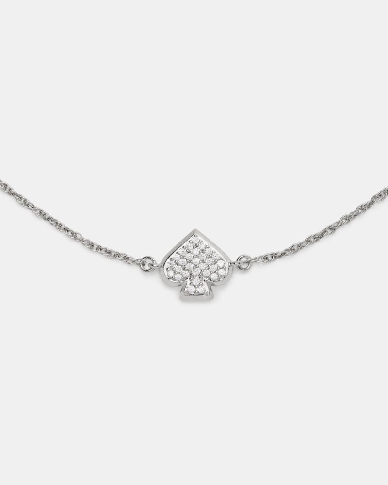 Kate Spade,Everyday Spade Pave Slider Bracelet,