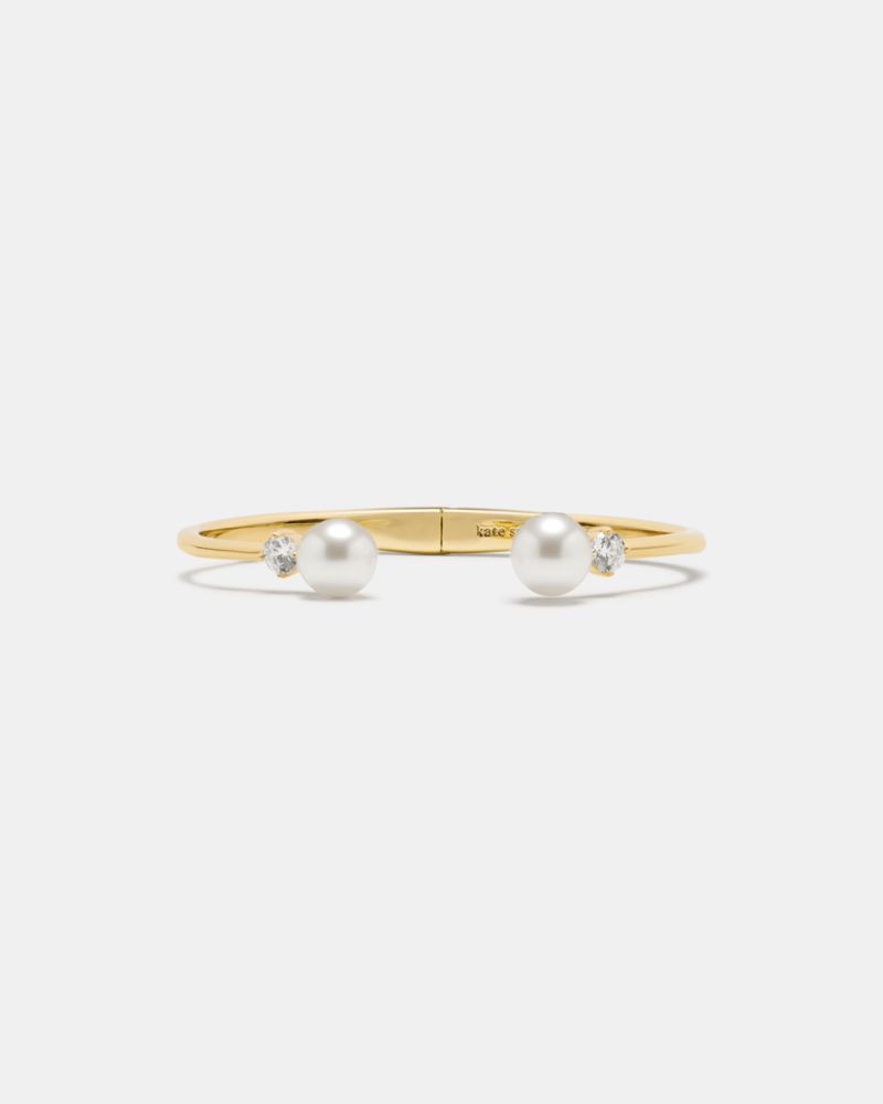 Yours Truly Pave Open Hinge Cuff, Cream Multi, ProductTile