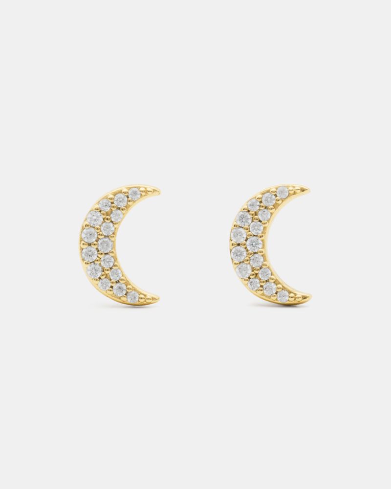 Kate Spade,You're A Gem Pave Moon Studs,