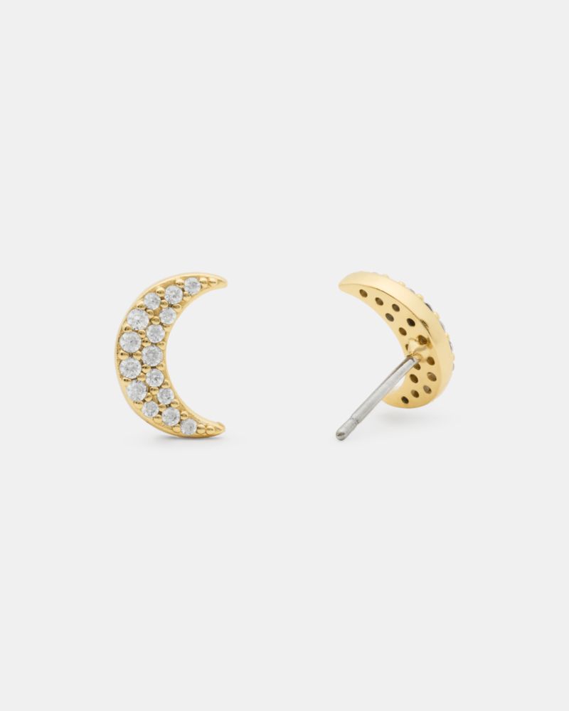 Kate Spade,You're A Gem Pave Moon Studs,