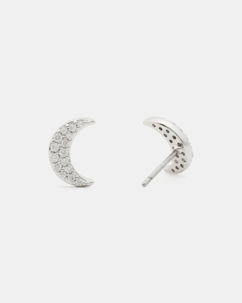 Kate Spade,You're A Gem Pave Moon Studs,