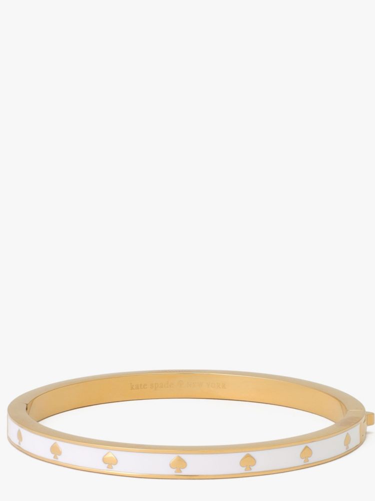 Kate Spade,Spot The Spade Enamel Hinged Bangle,