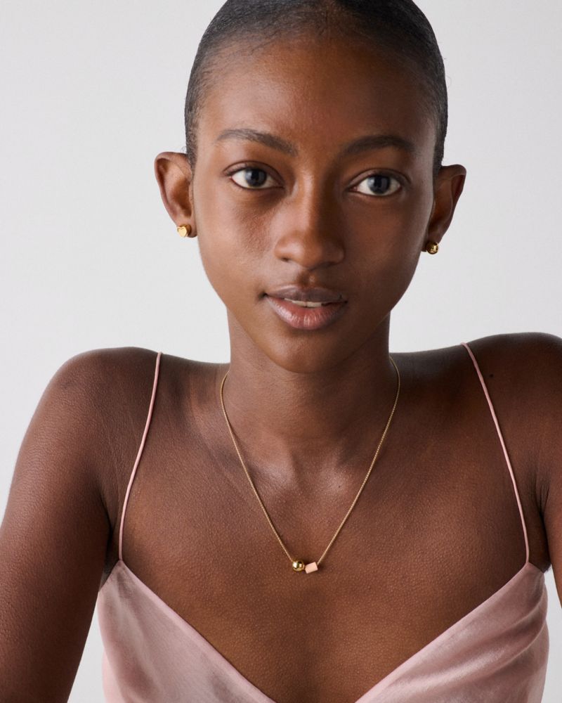 Kate Spade,ジオ ポップ ペンダント,ネックレス,ピンク