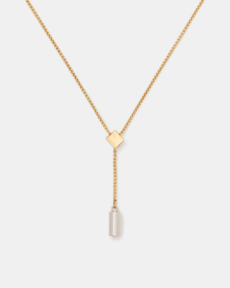 Y Necklace, Gold Silver, ProductTile