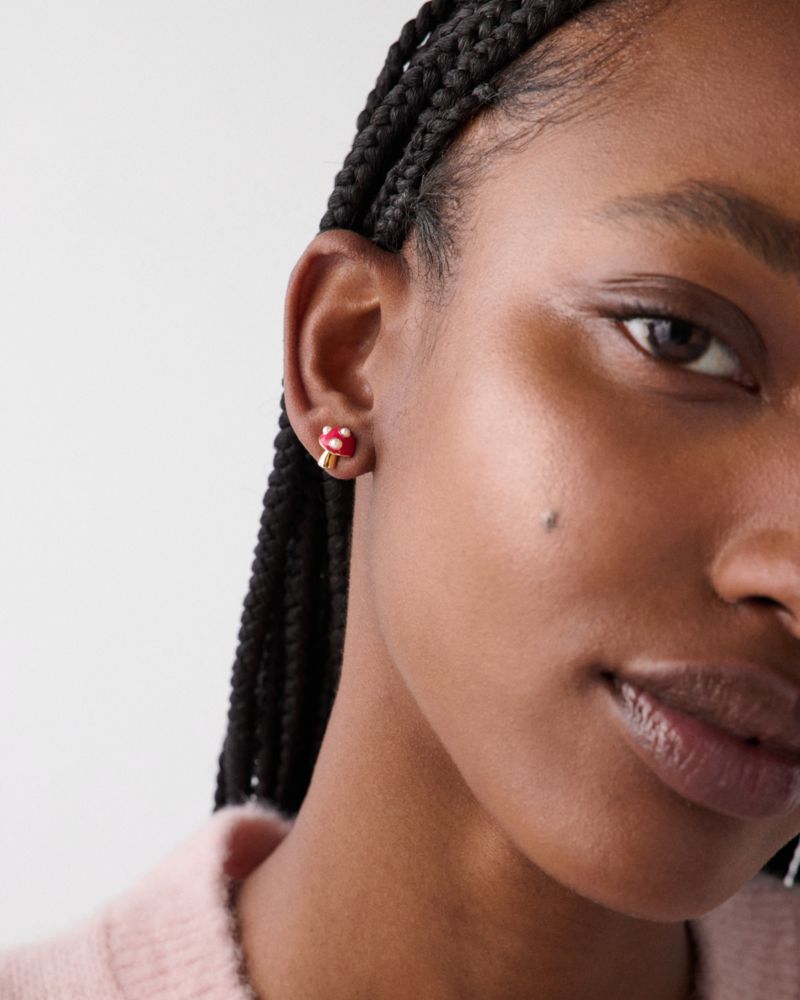 Kate Spade,Secret Garden Mushroom Studs,