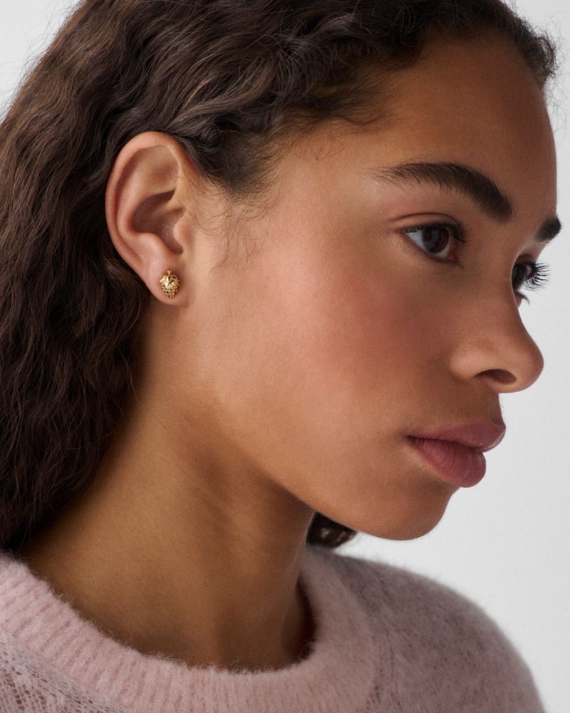 Kate Spade,Secret Garden Strawberry Studs,