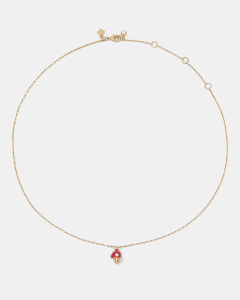 Kate Spade,Secret Garden Mushroom Pendant,
