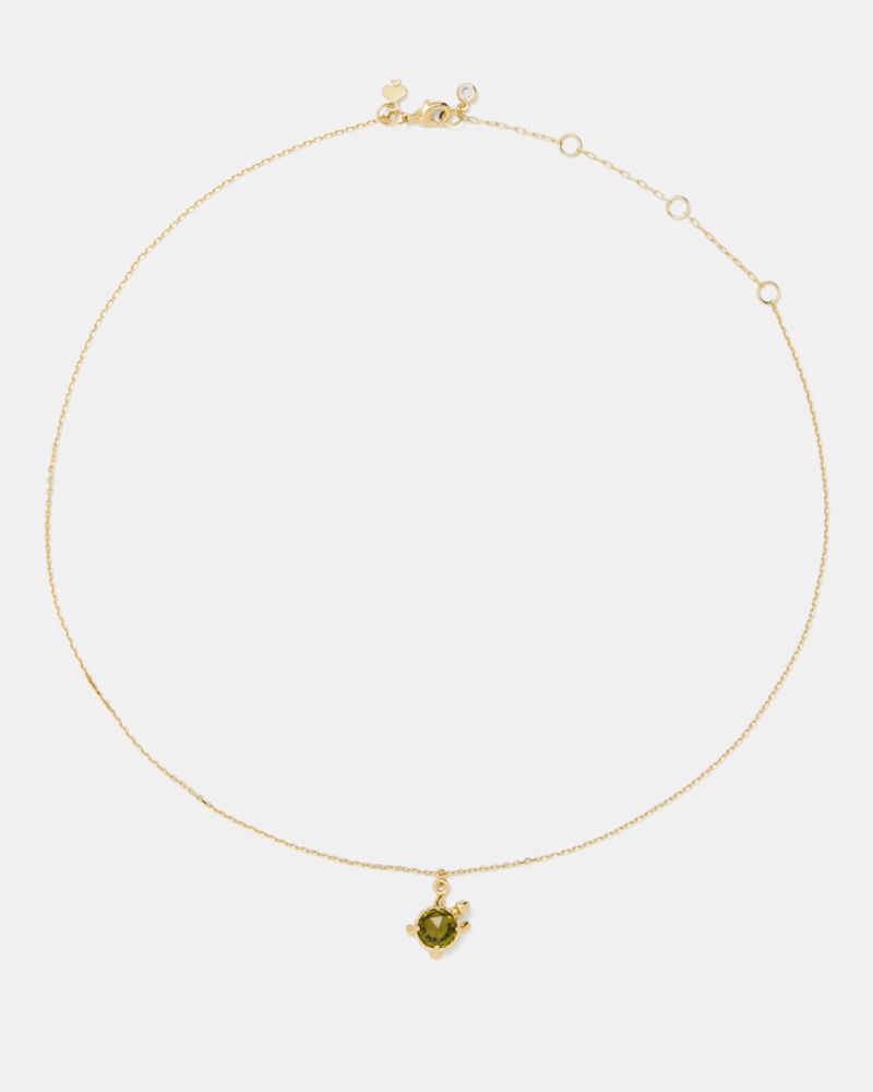 Kate Spade,Secret Garden Turtle Pendant,
