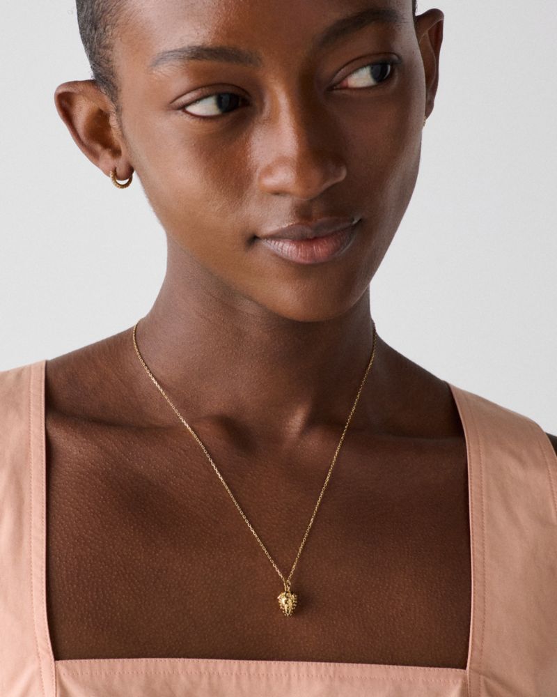 Kate Spade,Secret Garden Strawberry Pendant,