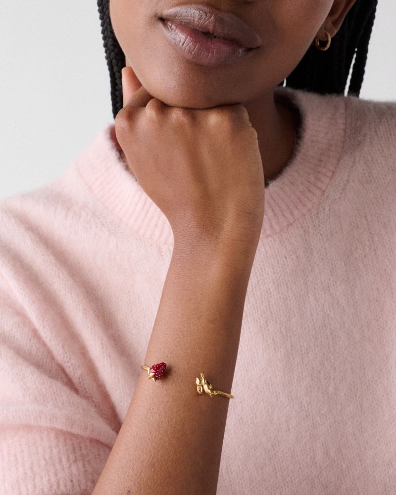 Kate Spade,Secret Garden Strawberry Cuff,