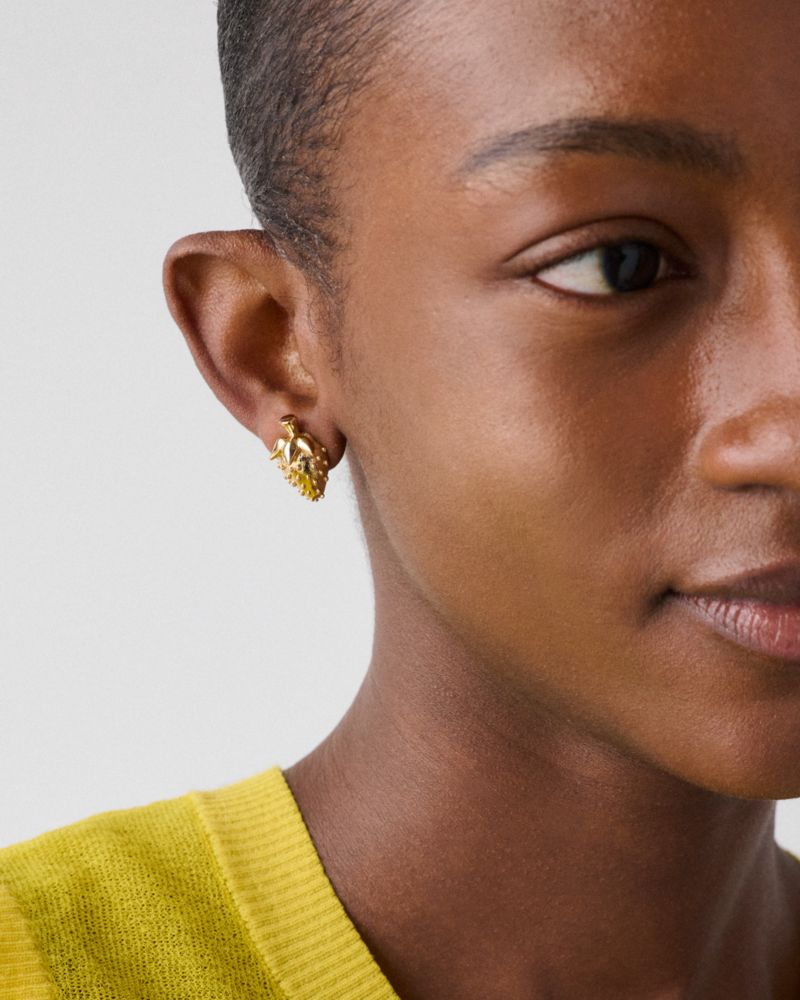 Kate Spade,Secret Garden Statement Strawberry Studs,