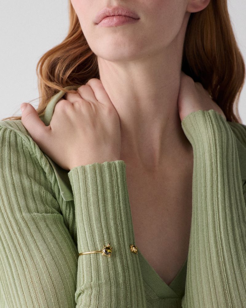 Kate Spade,Secret Garden Turtle Cuff,