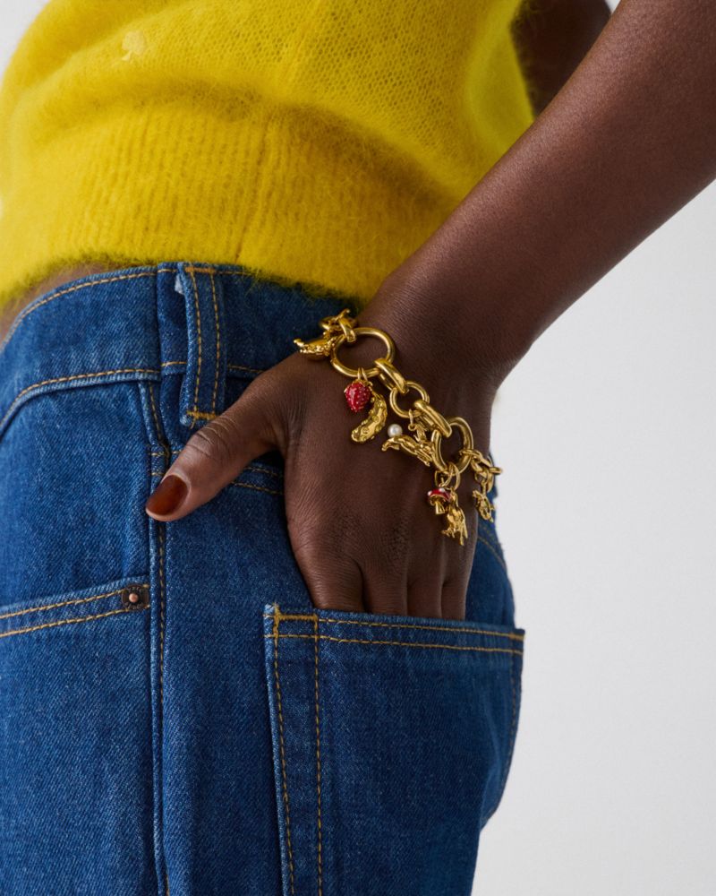 Kate Spade,Secret Garden Charm Bracelet,