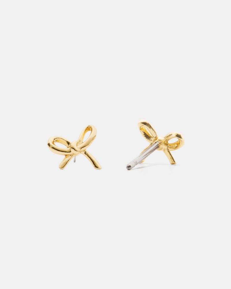 Kate Spade,Girlie Pearlie Mini Bow Studs,