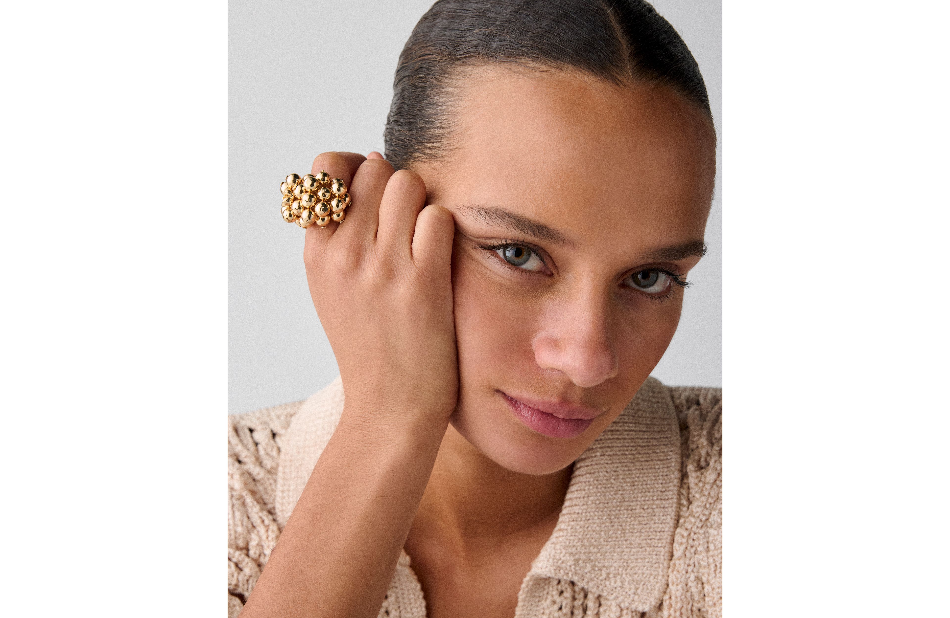 Golden Bloom Statement Ring
