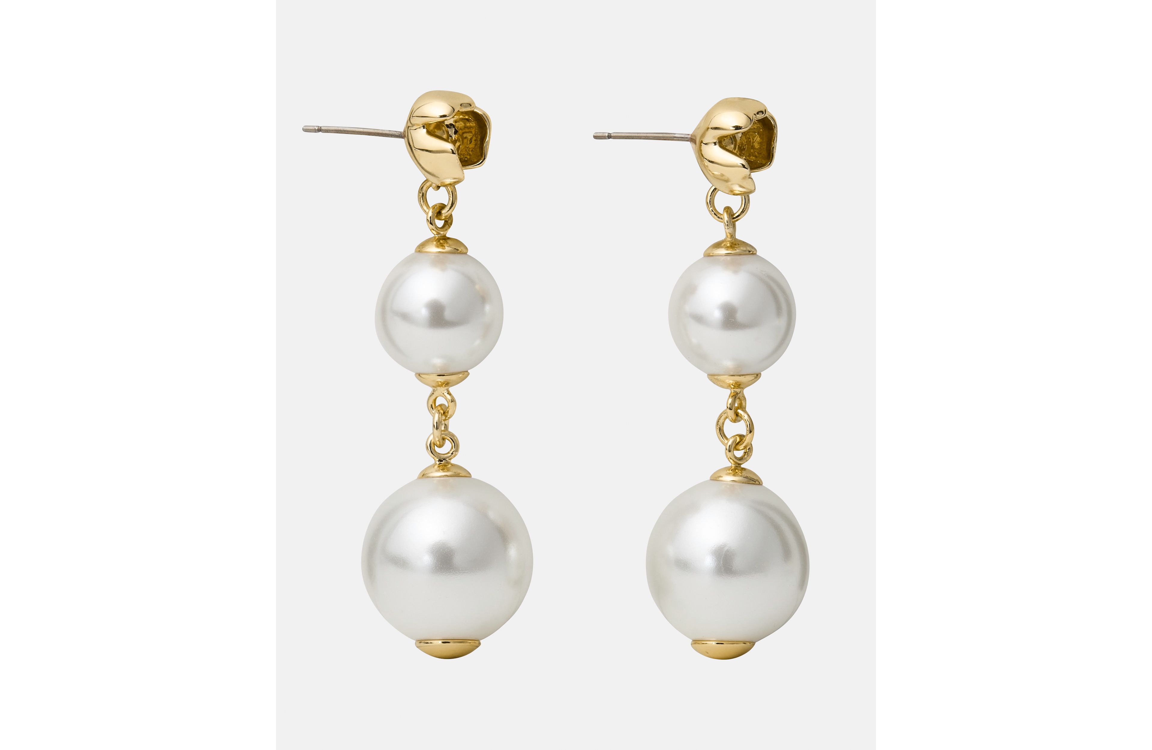 Golden Bloom Linear Earrings
