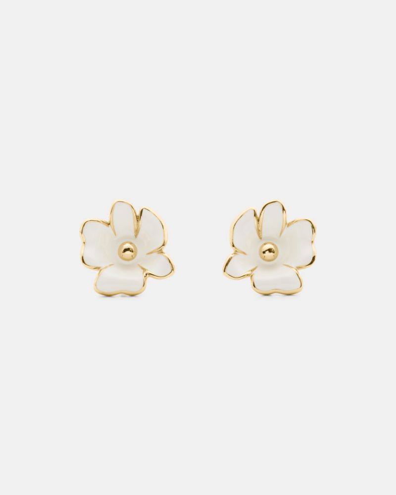 Kate Spade,Golden Bloom Flower Studs,