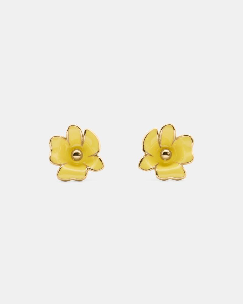 Kate Spade,Golden Bloom Flower Studs,
