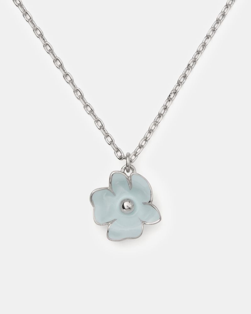 Flower Pendant, Blue/Silver, ProductTile